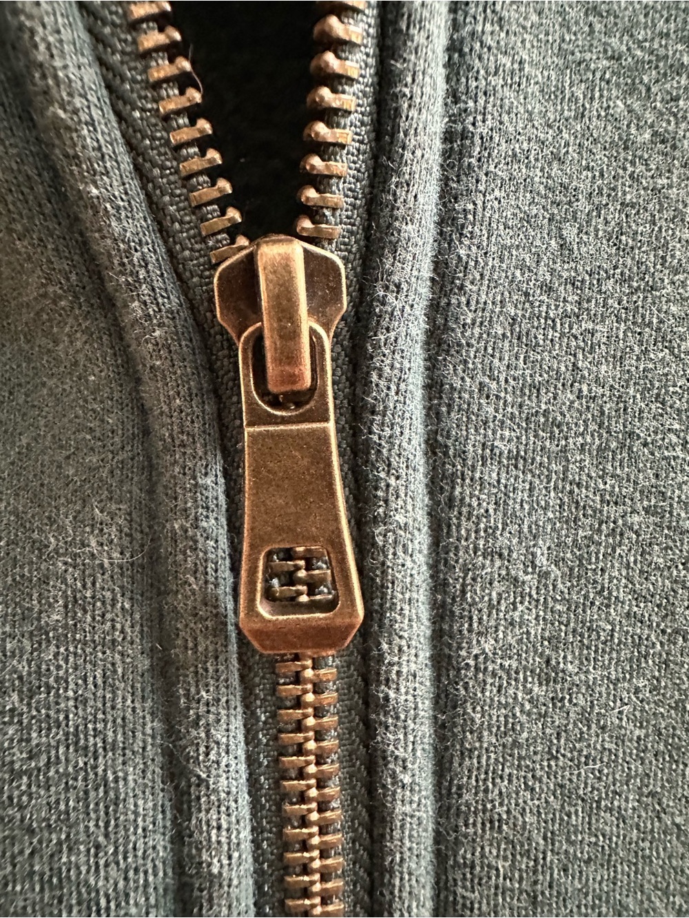 Washed Forest Green Half‑Zip Hoodie for Women - Picture 7 of 7